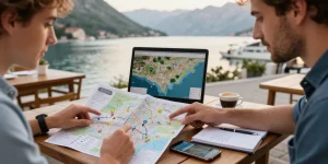 montenegró carte touristique
