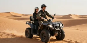 quad dans le desert marocain