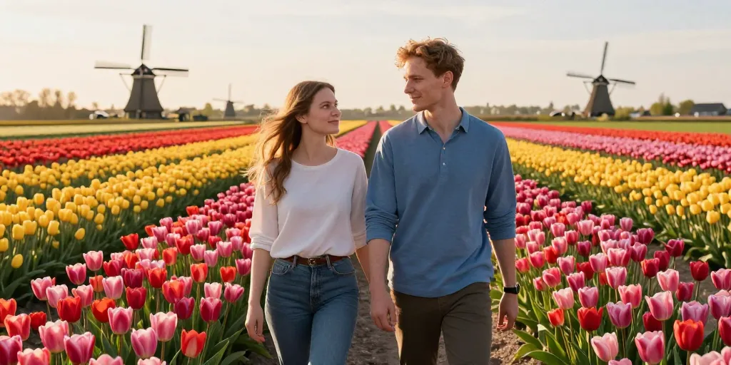 Periode tulipe pays bas : les dates idéales pour admirer la floraison